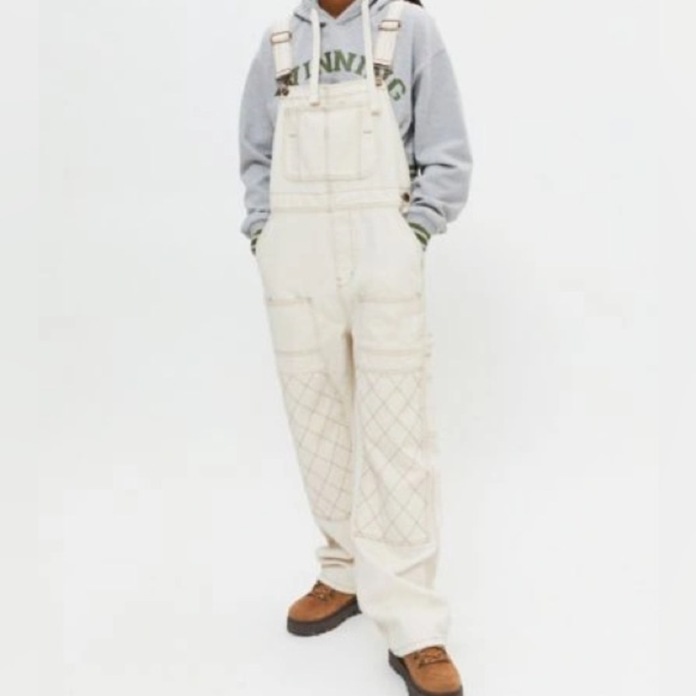 Urban Outfitters Cream Overalls